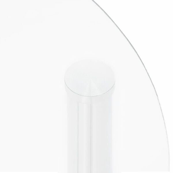 vidaXL 2-Tier Side Table Transparent 38 cm Tempered Glass