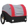 vidaXL Bike Trailer Black and Red 45 kg Iron