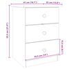vidaXL Bedside Cabinet ALTA 41x35x55.5 Solid Wood Pine