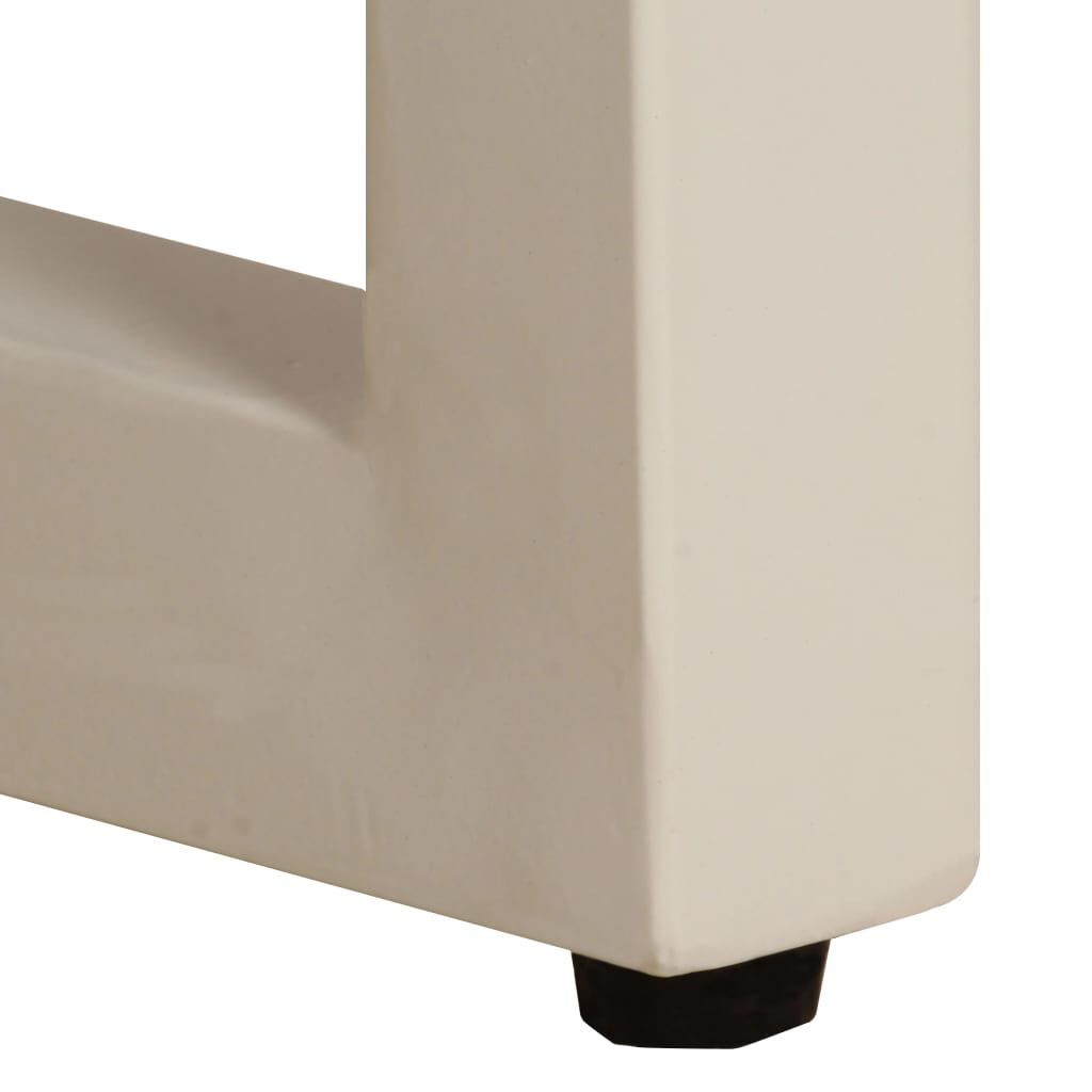 vidaXL Coffee Table 100x50x35 cm Solid Mango Wood and Steel