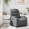 vidaXL Massage Recliner Chair Grey Faux Leather