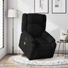 vidaXL Stand up Massage Recliner Chair Black Fabric