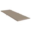 vidaXL Sun Lounger Cushion Taupe 186x58x4cm Oxford Fabric