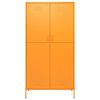 vidaXL Wardrobe Mustard Yellow 90x50x180 cm Steel