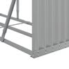 vidaXL Log Holder Light Grey 300x45x100 cm Galvanised Steel
