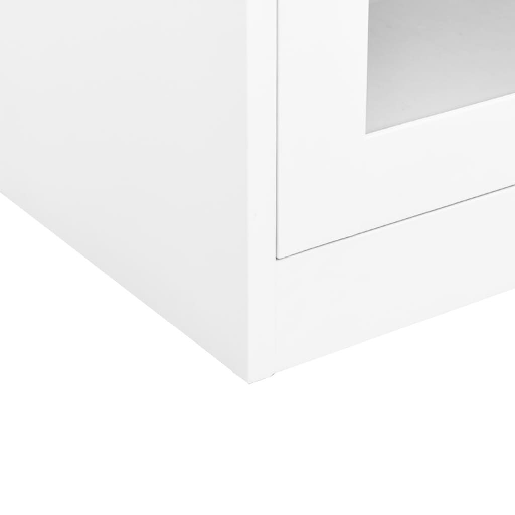 vidaXL Office Cabinet White 90x40x90 cm Steel
