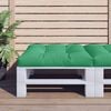 vidaXL Pallet Cushion Green 70x70x12 cm Fabric