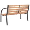 vidaXL Garden Bench 120 cm Wood and Iron