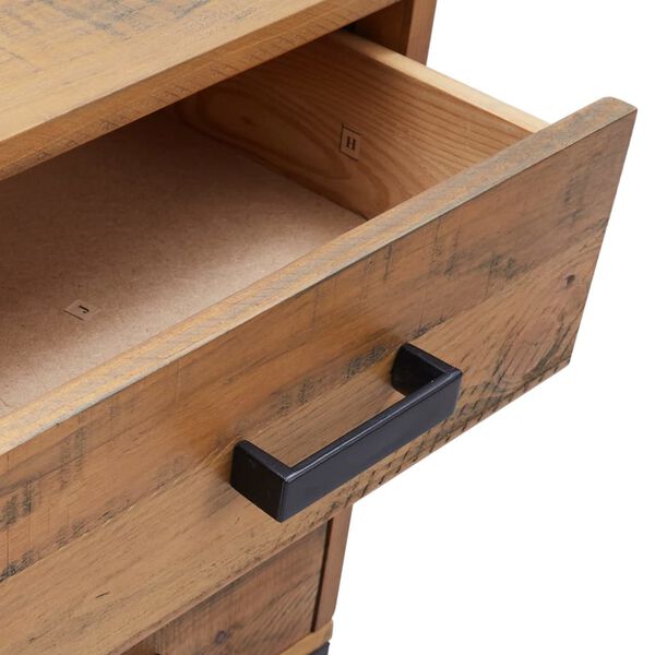 vidaXL Bedside Cabinet Brown 36x30x54 cm Solid Pinewood