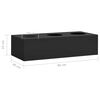 vidaXL Sliding Door Cabinet with Planter Box Anthracite Steel