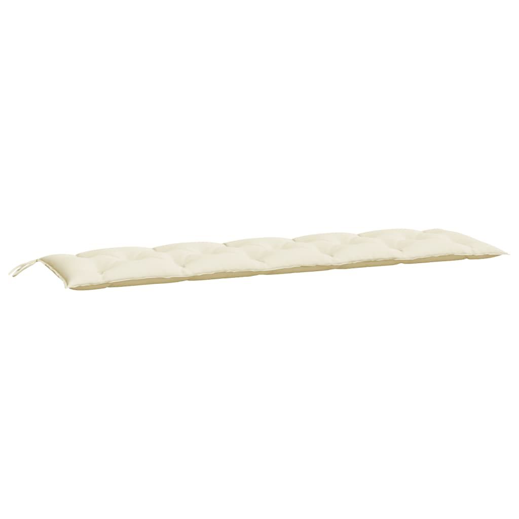 vidaXL Garden Bench Cushion Cream White 180x50x7 cm Oxford Fabric