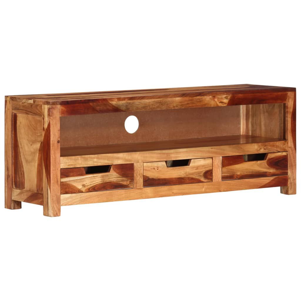 vidaXL TV Cabinet 110x30x40 cm Solid Wood Acacia