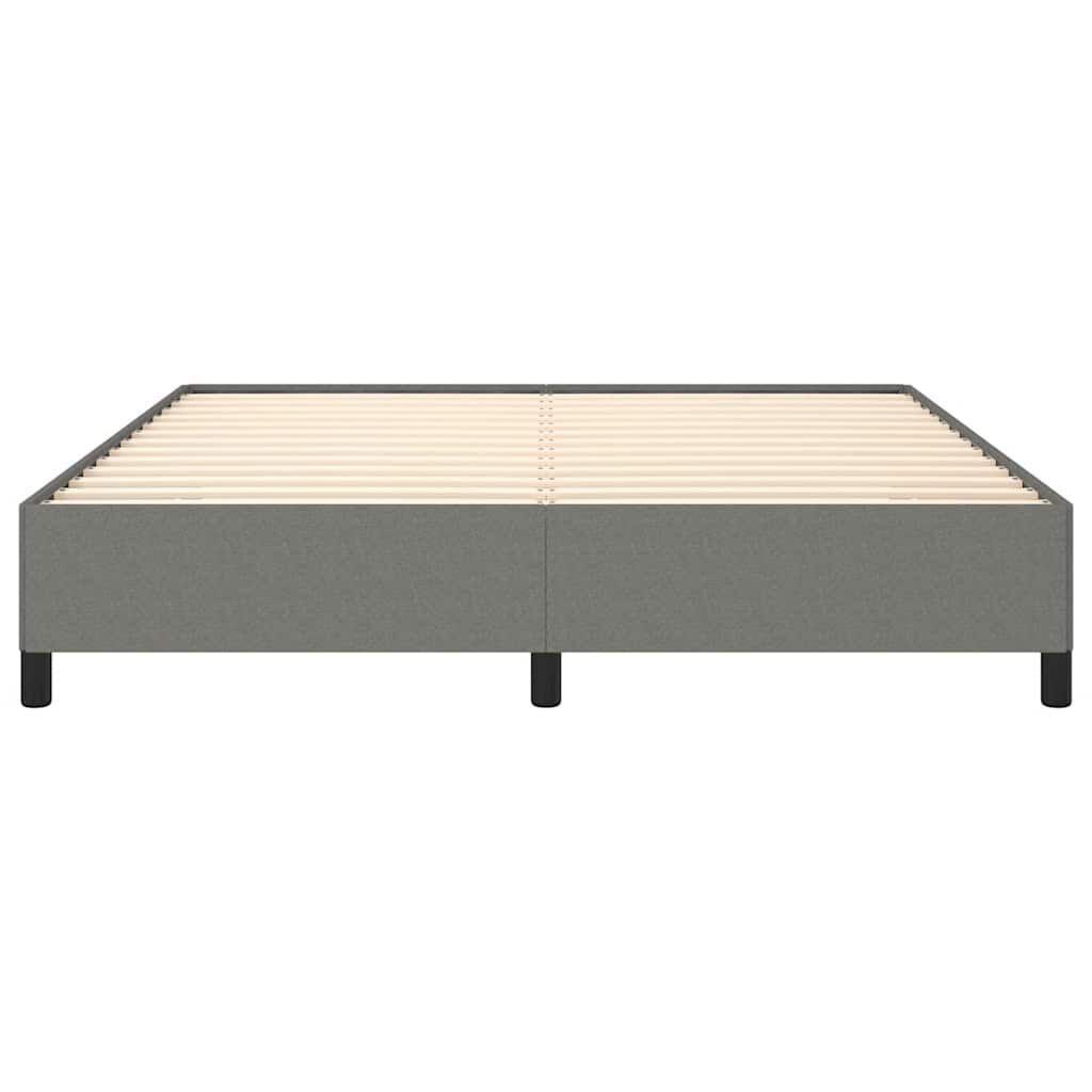 vidaXL Bed Frame without Mattress Dark Grey California King Fabric