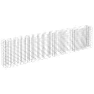 vidaXL Gabion Raised Bed Galvanised Steel 360x30x90 cm