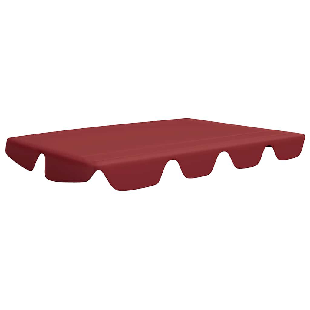 vidaXL Replacement Canopy for Garden Swing Wine Red 188/168x145/110 cm