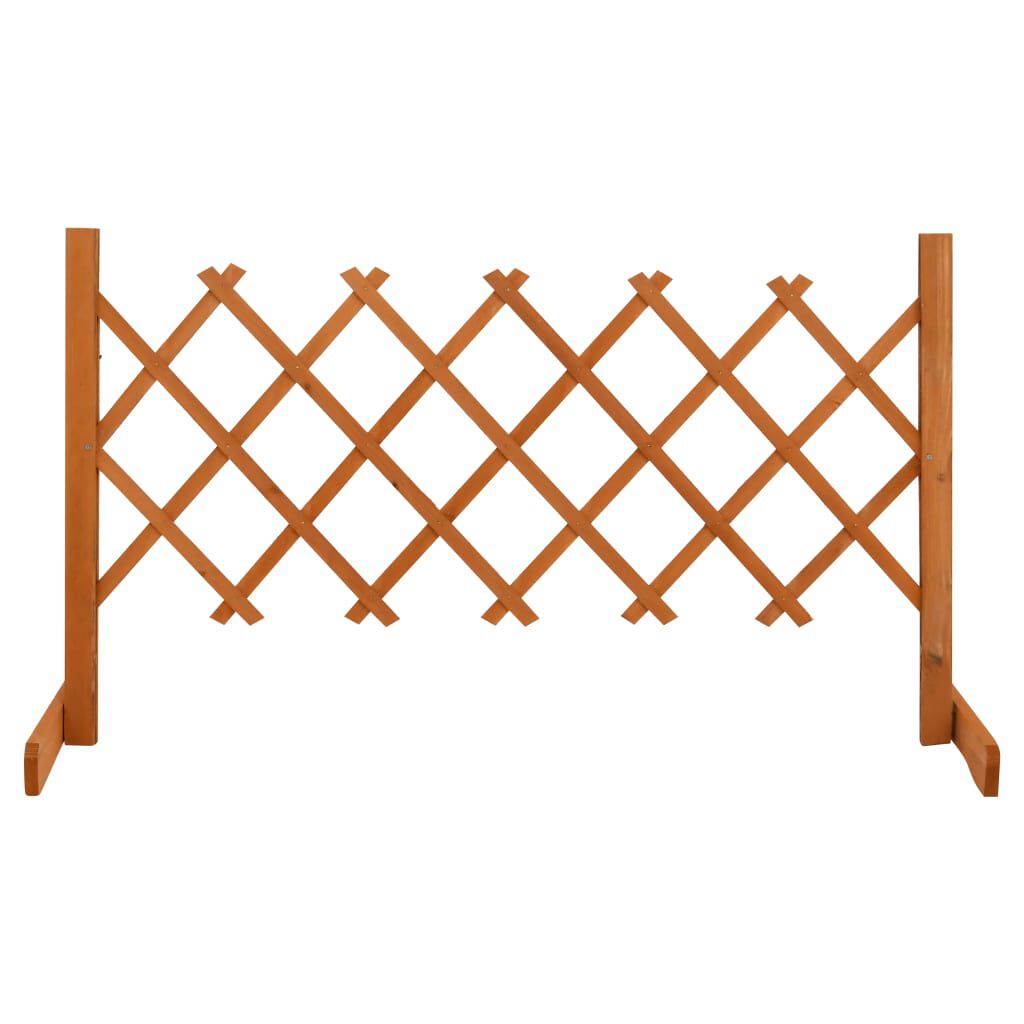 vidaXL Garden Trellis Fence Orange 120x60 cm Solid Firwood