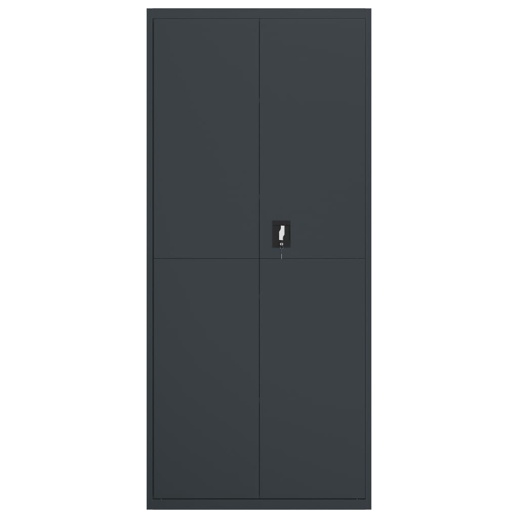 vidaXL File Cabinet Anthracite 90x40x200 cm Steel