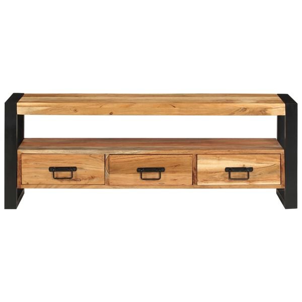 vidaXL TV Cabinet 120x30x45 cm Solid Wood Acacia