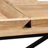 vidaXL Console Table Solid Mango Wood 130x40x80 cm