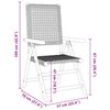 vidaXL Garden Chairs 2 pcs Beige Solid Wood Acacia and Poly Rattan