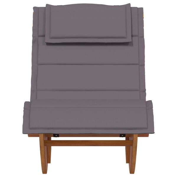 vidaXL Rocking Sun Loungers with Cushions 2 pcs Solid Wood Acacia