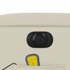 vidaXL Electric Massage Recliner Chair Cream Faux Leather