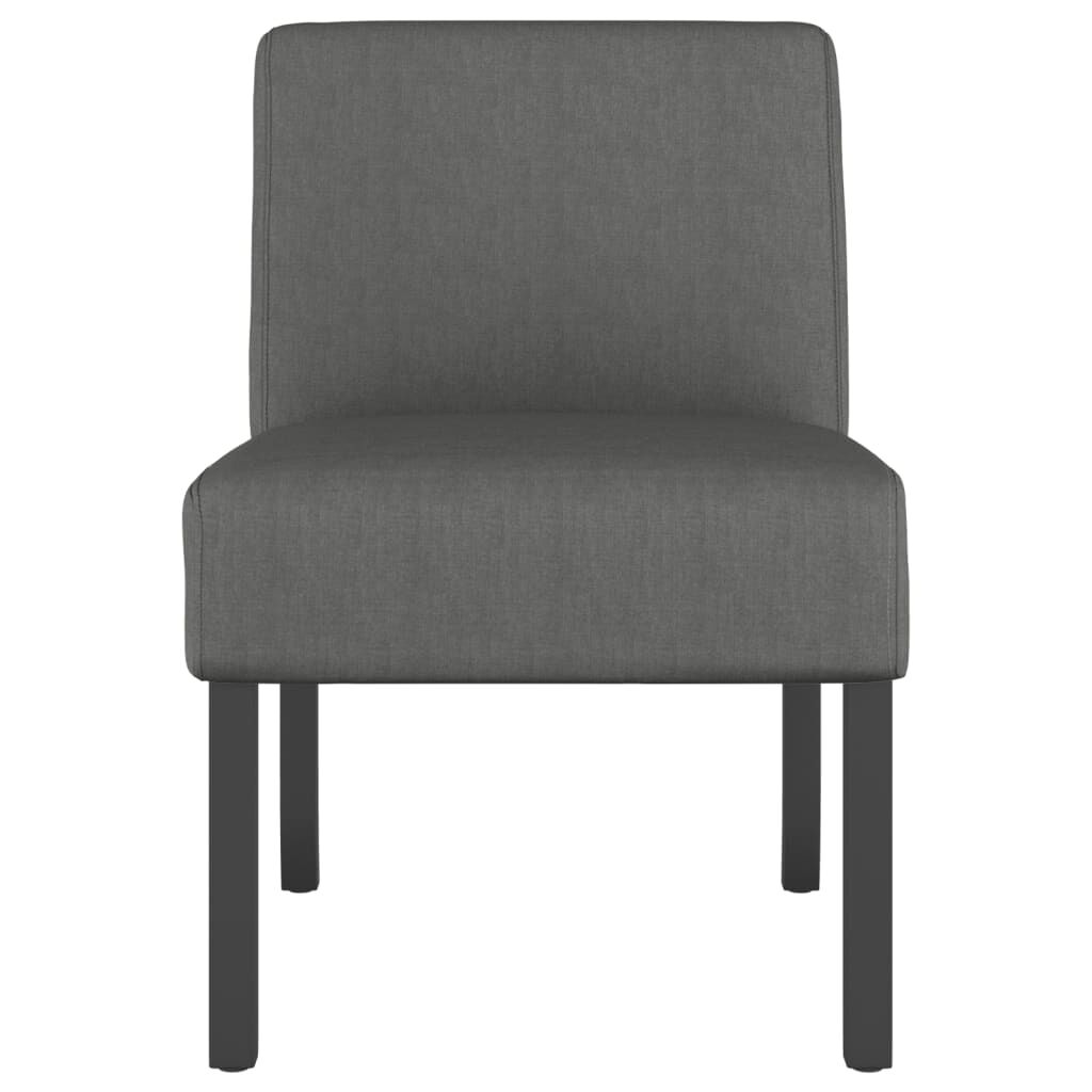vidaXL Slipper Chair Dark Grey Fabric