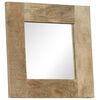 vidaXL Mirror Solid Mango Wood 50x50 cm