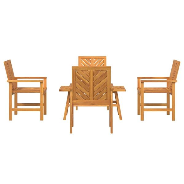 vidaXL Garden Lounge Set 5 pcs Brown Solid Acacia Wood