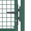 vidaXL Fence Gate Steel 100x125 cm Green