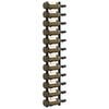 vidaXL Wall Mounted Wine Racks for 12 Bottles 2 pcs Black Iron