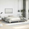 vidaXL Bed Frame without Mattress Light Grey 193x203 cm King Fabric