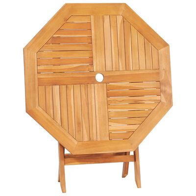 vidaXL Folding Garden Table 85x85x76 cm Solid Teak Wood