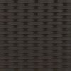 vidaXL Double Sun Lounger with Canopy and Cushions Black Poly Rattan
