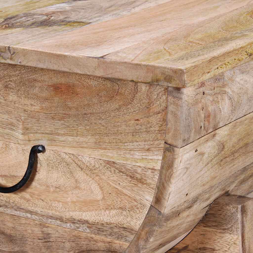 vidaXL Coffee Table Solid Mango Wood 88x50x40 cm