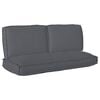 vidaXL Cushion Set 3 pcs Anthracite Oxford Fabric