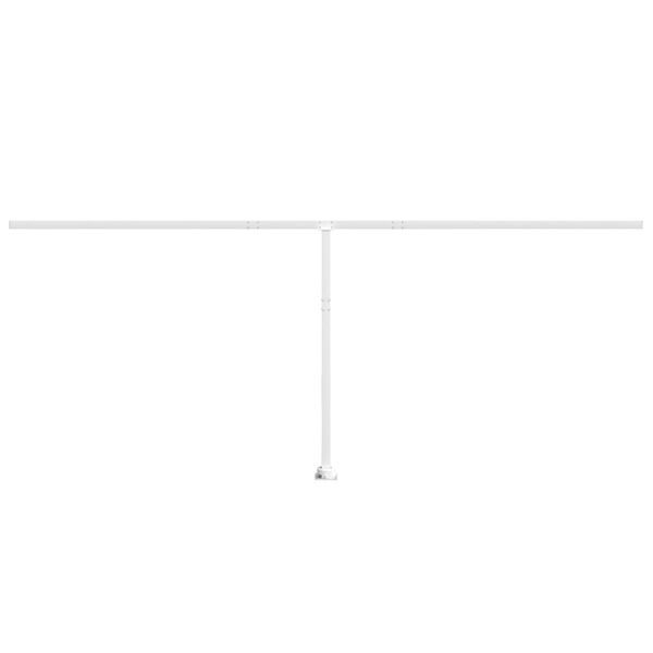 vidaXL Awning Post Set White 600x245 cm Iron