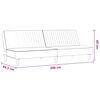 vidaXL 2-Seater Sofa Bed Light Grey Velvet