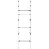 vidaXL Telescopic Wardrobe System with Shelves Aluminium