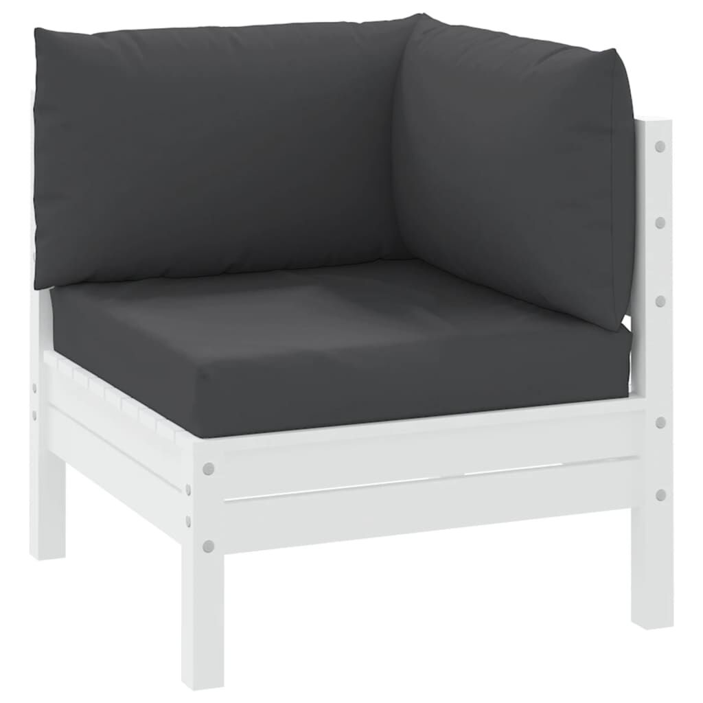 vidaXL Pallet Cushions 3 pcs Black Oxford Fabric