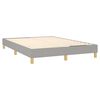 vidaXL Bed Frame without Mattress Light Grey Full Fabric (US Only)