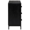 vidaXL Chest of Drawers Black 75x35x70 cm Solid Pinewood