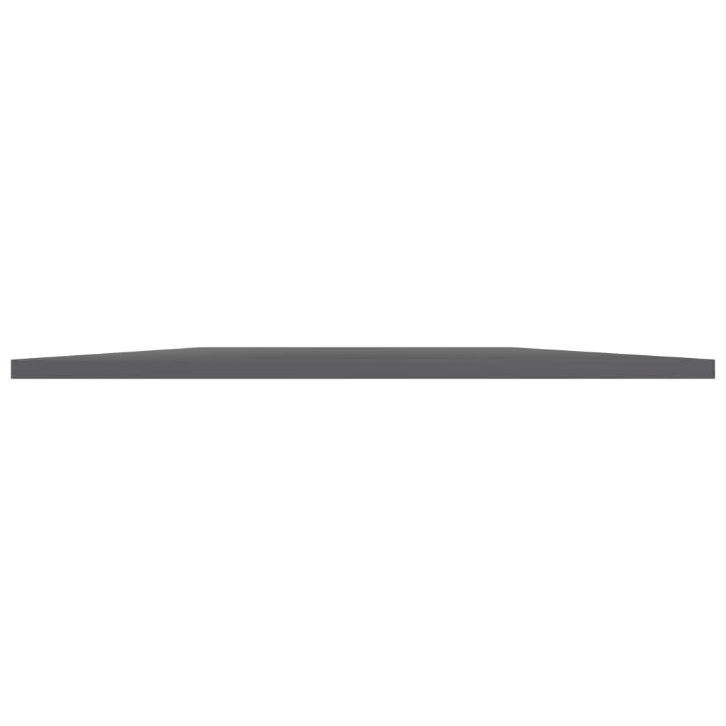 vidaXL Bookshelf Boards 4 pcs High Gloss Grey 100x50x1.5 cm Engineered Wood