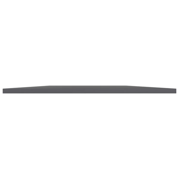 vidaXL Bookshelf Boards 4 pcs High Gloss Grey 100x50x1.5 cm Engineered Wood