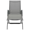 vidaXL Sun Lounger Steel and Textilene
