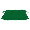 vidaXL Garden Chairs with Green Cushions 3 pcs Solid Teak Wood