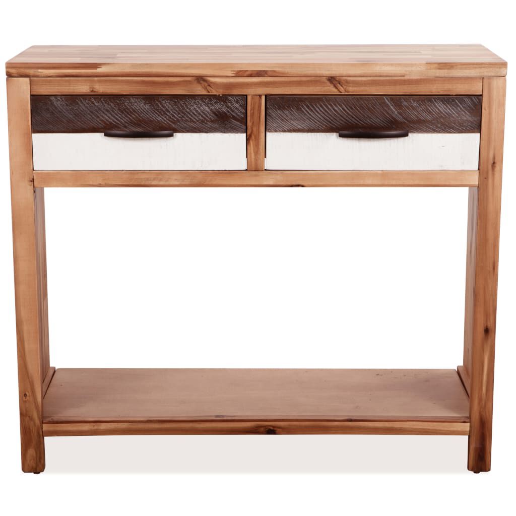 vidaXL Console Table Solid Acacia Wood 86x30x75 cm