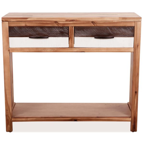 vidaXL Console Table Solid Acacia Wood 86x30x75 cm