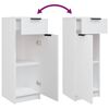 vidaXL Bathroom Cabinet White 32x33.5x90 cm Engineered Wood