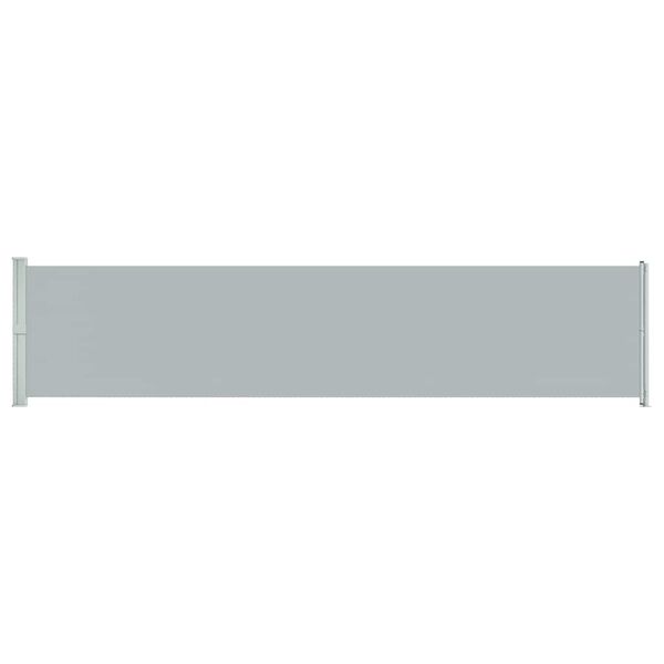 vidaXL Patio Retractable Side Awning 140x600 cm Grey
